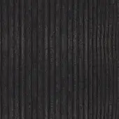 Charcoal oak veneer with a vertical grain pattern, matte finish, and subtle tonal variations; includes sporadic dark knots and a linear composition.